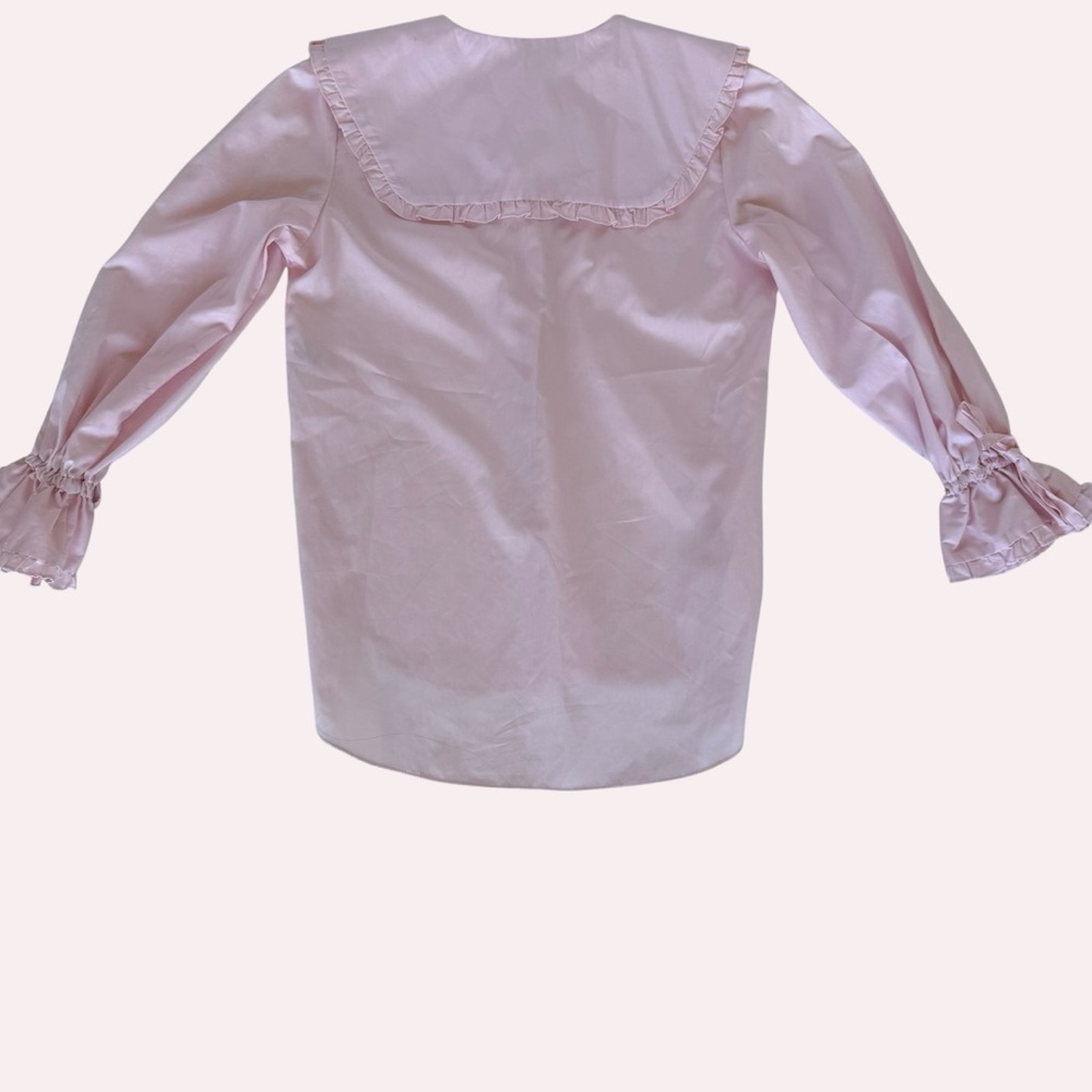 River Island Pink Ruffle Collar Blouse - Picture 7 of 7